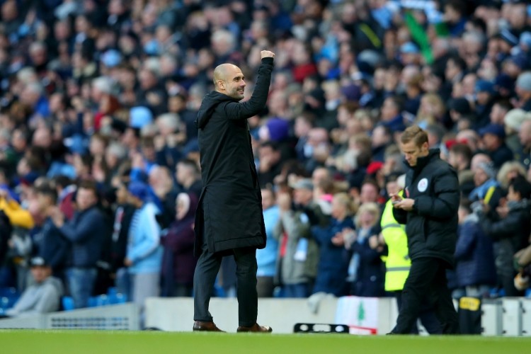 Full of Pep: Manchester City manager Pep Guardiola will be looking for a win