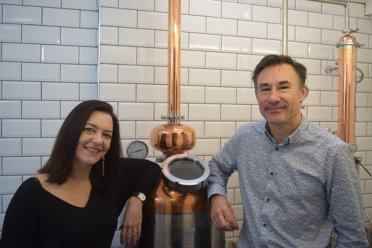 Amanda and Simon Duncan brew gin in west-London