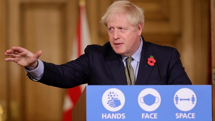 Boris Johnson said the country must not soften its resolve despite progress on a coronavirus vaccine (image: Andrew Parsons / No 10 Downing Street via Number 10 on Flickr)