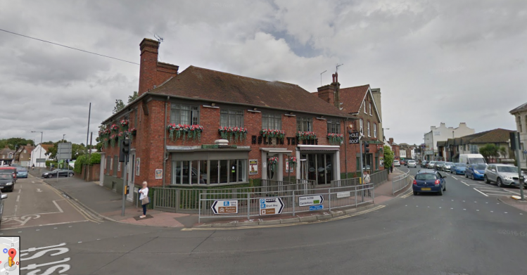 Evacuation: Stongeate pub at centre of false fire alert (Picture from Google Maps when it was called the Hole in the Roof)