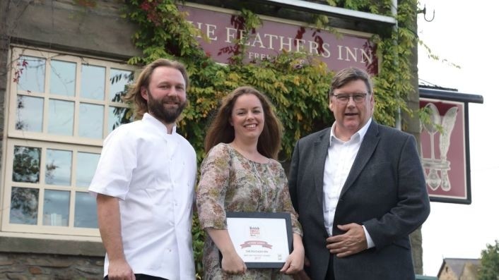 Winner winner roast dinner: the Feathers Inn has been awarded the best roast dinner in the country