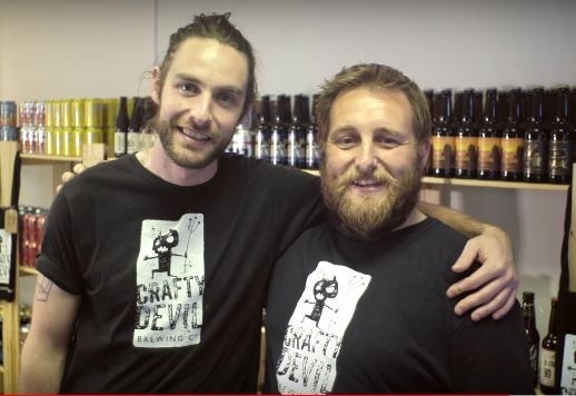 Ambition: Crafty Devil founders Adam Edinborough (left) and Rhys Watkins hope to have Beelzebub's open by March 