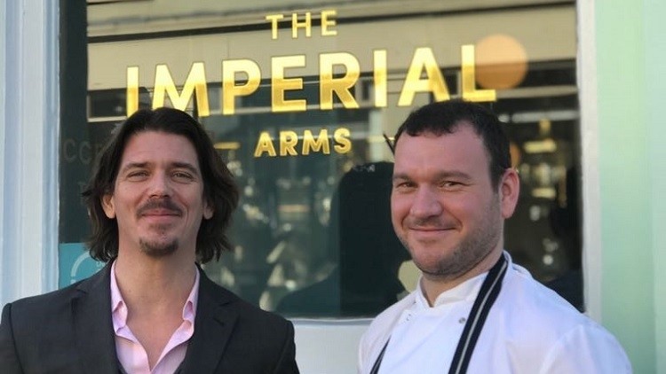 New team: The Imperial Arms manager Craig Delamare (left) and head chef James Barlow