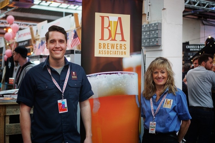 Fundamental: The Brewers Association's Steve Parr (pictured with beer sommelier Lotte Peplow) is delighted with the way exports to the UK are growing