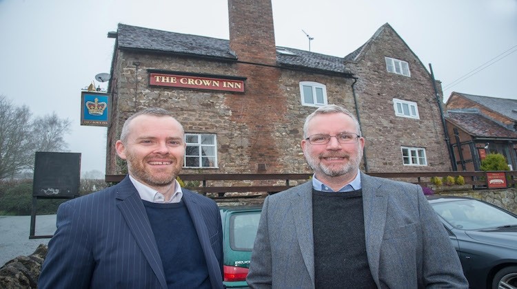 Teamwork pays off: Tony Gibb (l) of law firm Thursfield and Andrew Cornthwaite of the Baiting House group