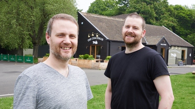 Unprecedented investment: Michael and Shaun O’Rourke saw the Coachman in Wickham benefit from a £550,000 refurbishment
