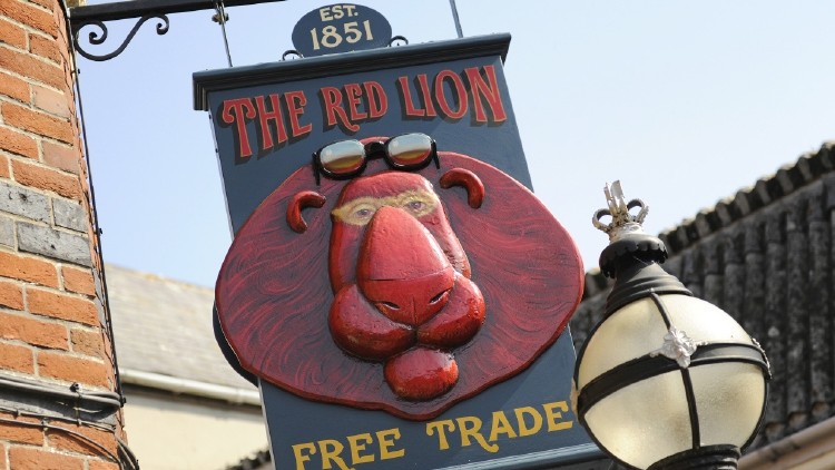 Roaring success: the Red Lion takes advantage of its surroundings