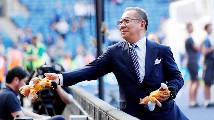Generosity: Leicester City owner Vichai Srivaddhanaprabha would leave whiskey for fans to toast lost loved ones
