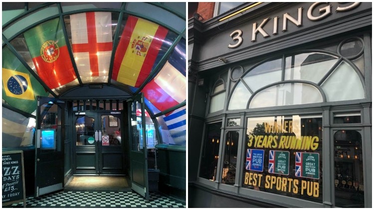 Warm welcome: the Famous Three Kings is host to fans of all sports and does not favour any particular team