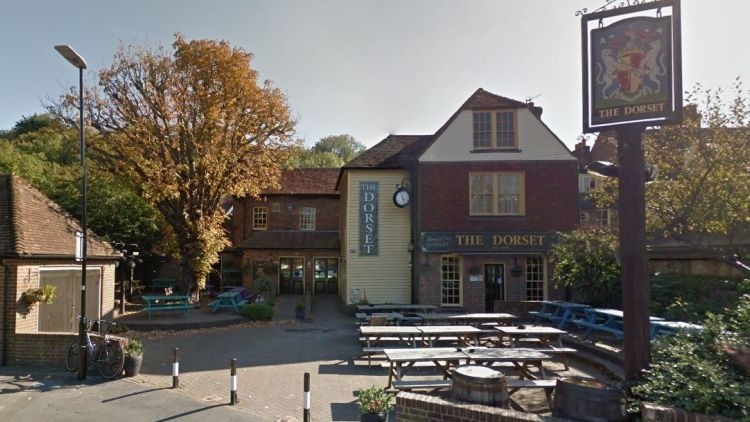 Pub statement: the licensees of the Dorset have apologised for any upset caused by the poster (image credit: Google Streetview)