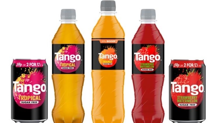 Fruity additions: Britvic's Tango brand is releasing three new sugar-free flavours to attract younger drinkers
