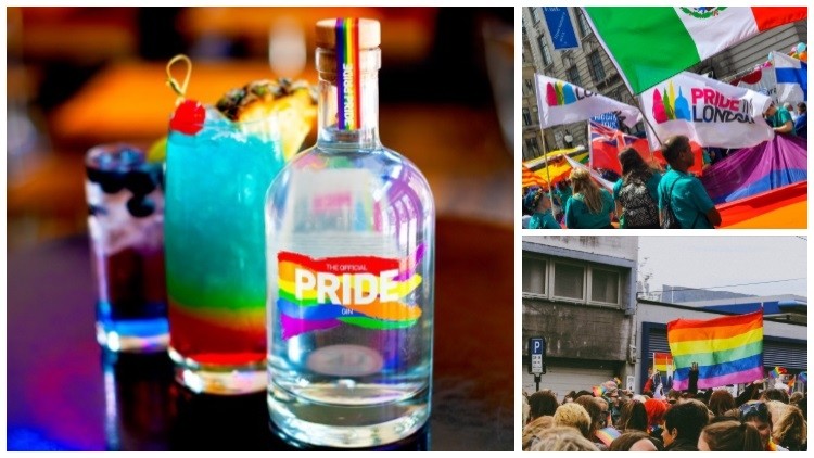 Raise a glass: organisers of Pride in London have released a gin to raise money (images: Pride in London; MangakaMaiden Photography, Flickr)
