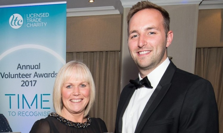 Billy Spong with M&B colleague Caroline Davies after LTC awards win in 2017