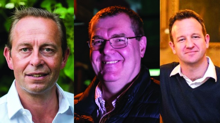 Future ideas: Chestnut’s Philip Turner, Black Sheep Brewery’s Andy Slee and Loungers’ Nick Collins laid out the post-lockdown plans