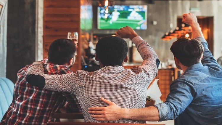 Hit hard: the ongoing Covid restrictions will cost pubs in England more than £5m in revenue during the England v Germany game this week (image: Getty/Prostock-Studio)