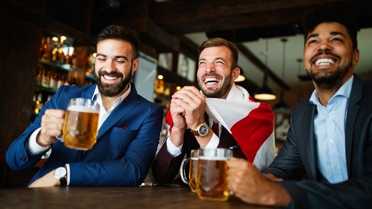 Coming home: pubs are set to sell almost 7m pints during England v Denmark tonight (Wednesday 7 July), according to one trade body's predictions. (image: nd3000 / Getty)