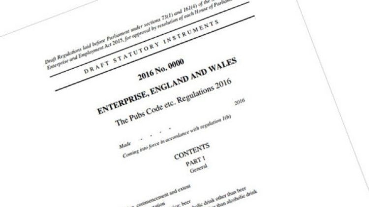 Report published: both the model and regulations of the pubs code have come under scrutiny