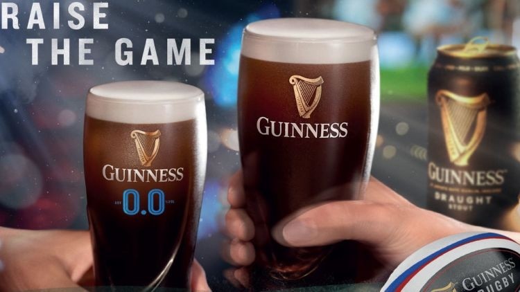 Always a winner: Guinness is synonymous with sport, especially rugby 