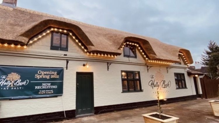 Restored to 'former glory': the Hollybush pub in Salt re-opens following investment from Admiral Taverns and licensees Ben Knowles and Neil Washington