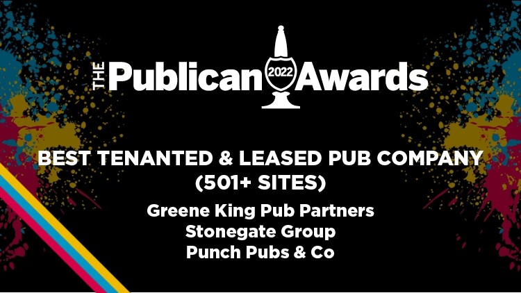 Publican Awards 2022 finalists in Best Tenanted & Leased Pub Company over 500 sites