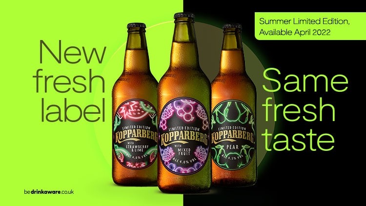 Limited edition labelling for Kopparberg this summer