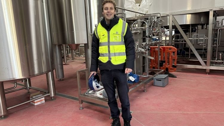 Moving with the times: Wadworth Brewery to expand offering once new site is in operation (Pictured: Wadworth managing director Toby Bartholomew at the new site)