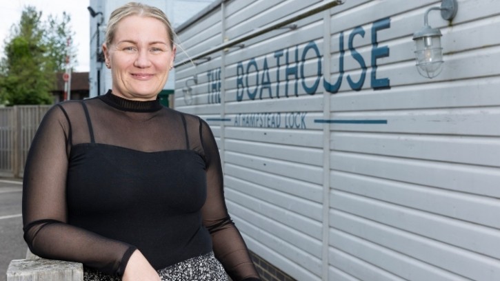 In full flow: new licensee Rachel Webb has already begun implementing new ideas at the Boathouse