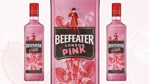 In the pink: Beefeater Pink joins Pernod Ricard's other gin brands Plymouth and Seagram