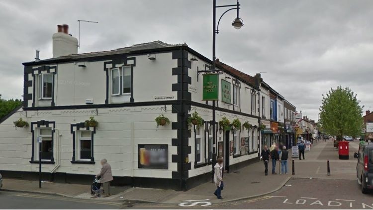 Assaulted: Two men have been injured after youths caused a disturbance at the Sir Robert Peel pub (Image: Google Maps)