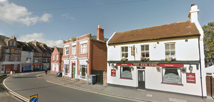 Tragic scene: Kent Police have made an arrest in connection with a pub landlord's fatal shooting