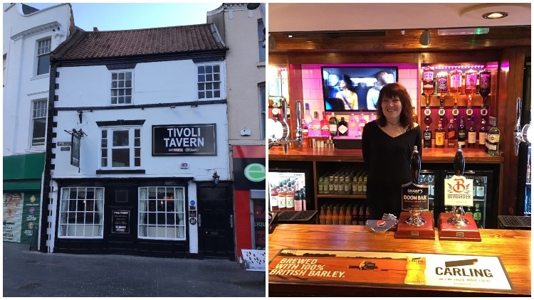 Landmark opening: Marie Moran, the new operator of the Tivoli Tavern, has worked behind its bar for more than 20 years