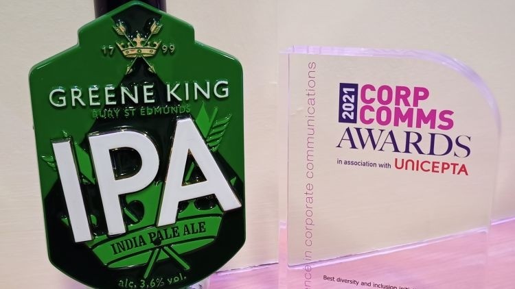 CorpComms Awards 2021: Greene King awarded the ‘Best Diversity and Inclusion Initiative’ prize.