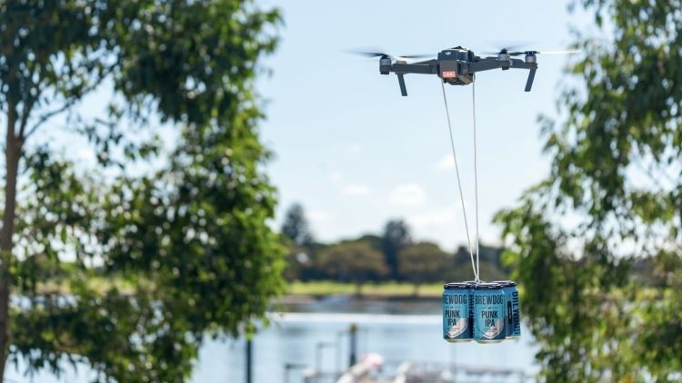 Flying beer: BrewDog is currently piloting drone delivery on its Columbus campus