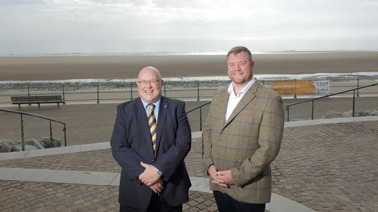 New venture: Sunderland City Council leader Graeme Miller (left) and The Inn Collection Group boss Sean Donkin (right)