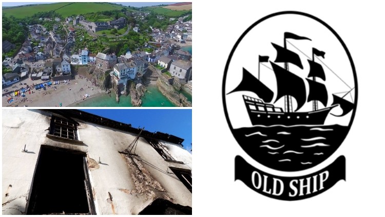 Saved: The Old Ship in Cawsand, Cornwall, is one of 23 sites to benefit from the Government’s Coastal Revival Fund