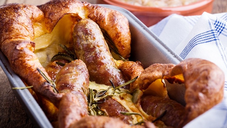 Bangers and batter: Brits are looking forward to tucking into toad in the hole at pubs when normality resumes