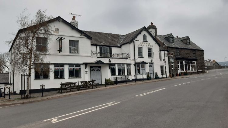 Heart of the village: the White Lion pub and hotel