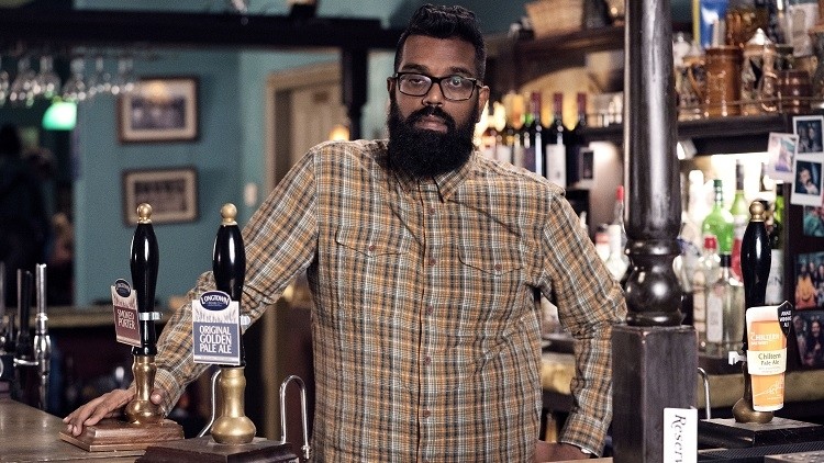Semi-autobiographical: Romesh Ranganathan's father was a pub operator in West Sussex for around 15 years