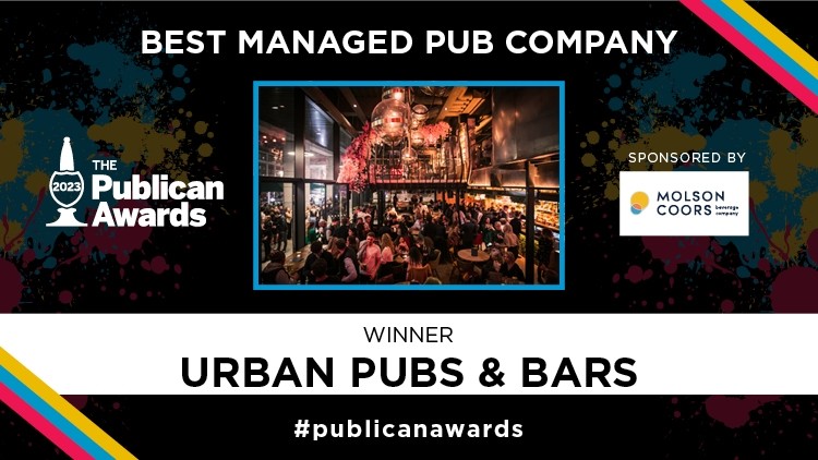 Momentum motivation: Urban Pubs & Bars were awarded the title of Best Managed Pub Company at this year's Publican Awards