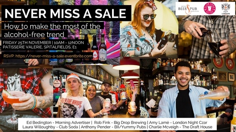 Mindful drinking: Never Miss A Sale will serve up unique insights into the rapidly expanding alcohol-free drinks market