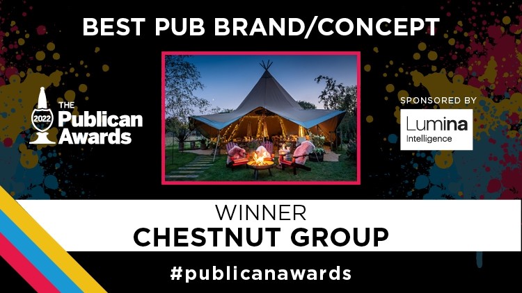 Title taken: Chestnut was awarded Best Pub Brand/Concept
