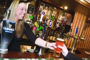 Pubs have eight minutes to serve a customer a drink before they'll walk out