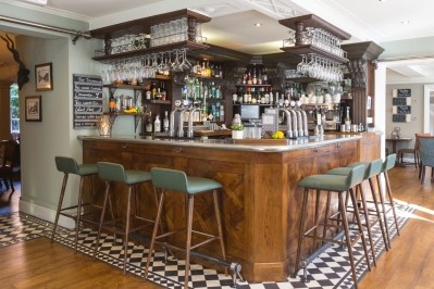 Refit:the refurbished bar at the Stratford-upon-Avon site
