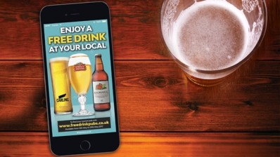 Free of charge: customers will be able to claim a complimentary drink at participating Punch pubs