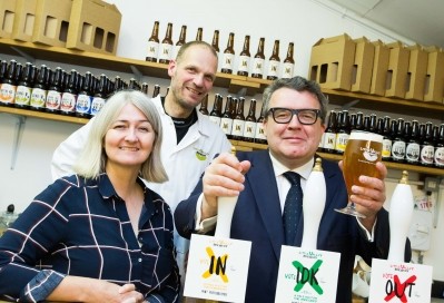 MP takes ‘In’ campaign to brewery