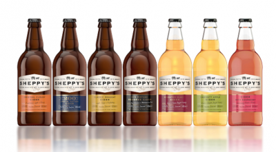 Fresh: Sheppy's cider has been given a modern look