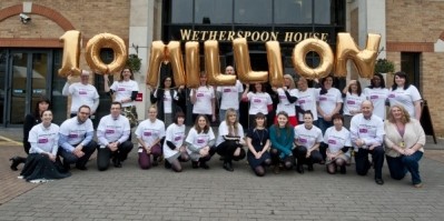 JD Wetherspoon reaches £10m fundraising milestone