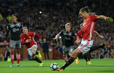 Finalist: Zlatan Ibrahimovic will be hoping to secure his first trophy in England