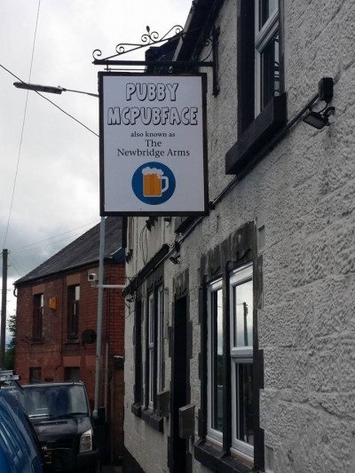 Renamed pub in Wrexham, south Wales now called Pubby McPubface