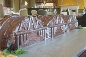 A chocolate Barnes Bridge was entered into the White Hart's previous bake off competition 
